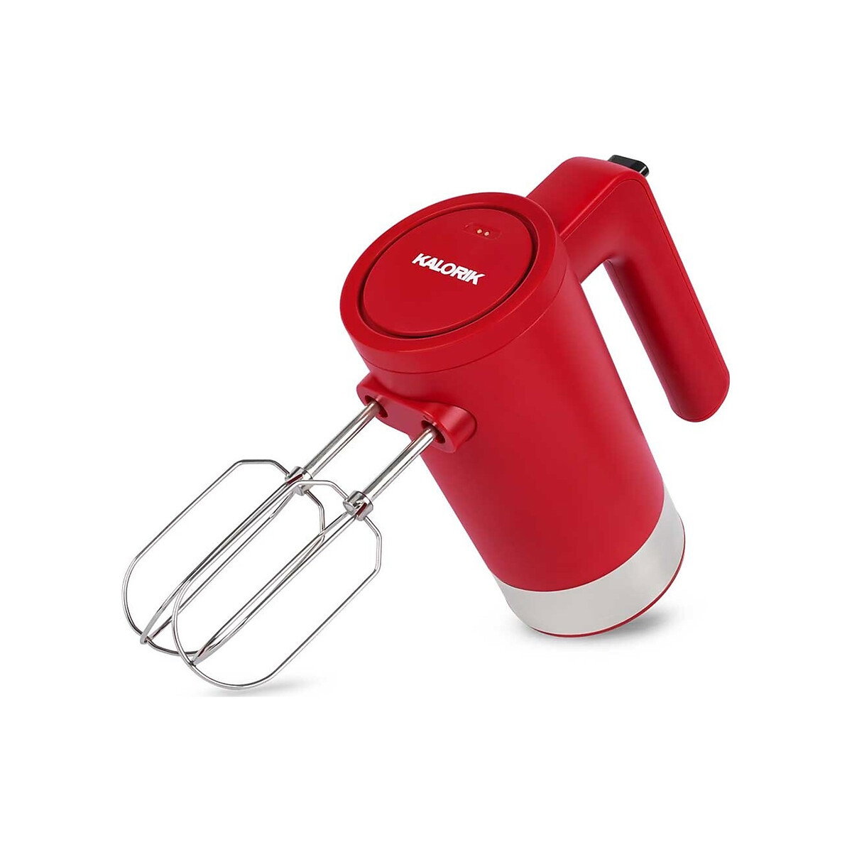 Kalorik - Cordless Electric 5-Spead Hand Mixer, Red