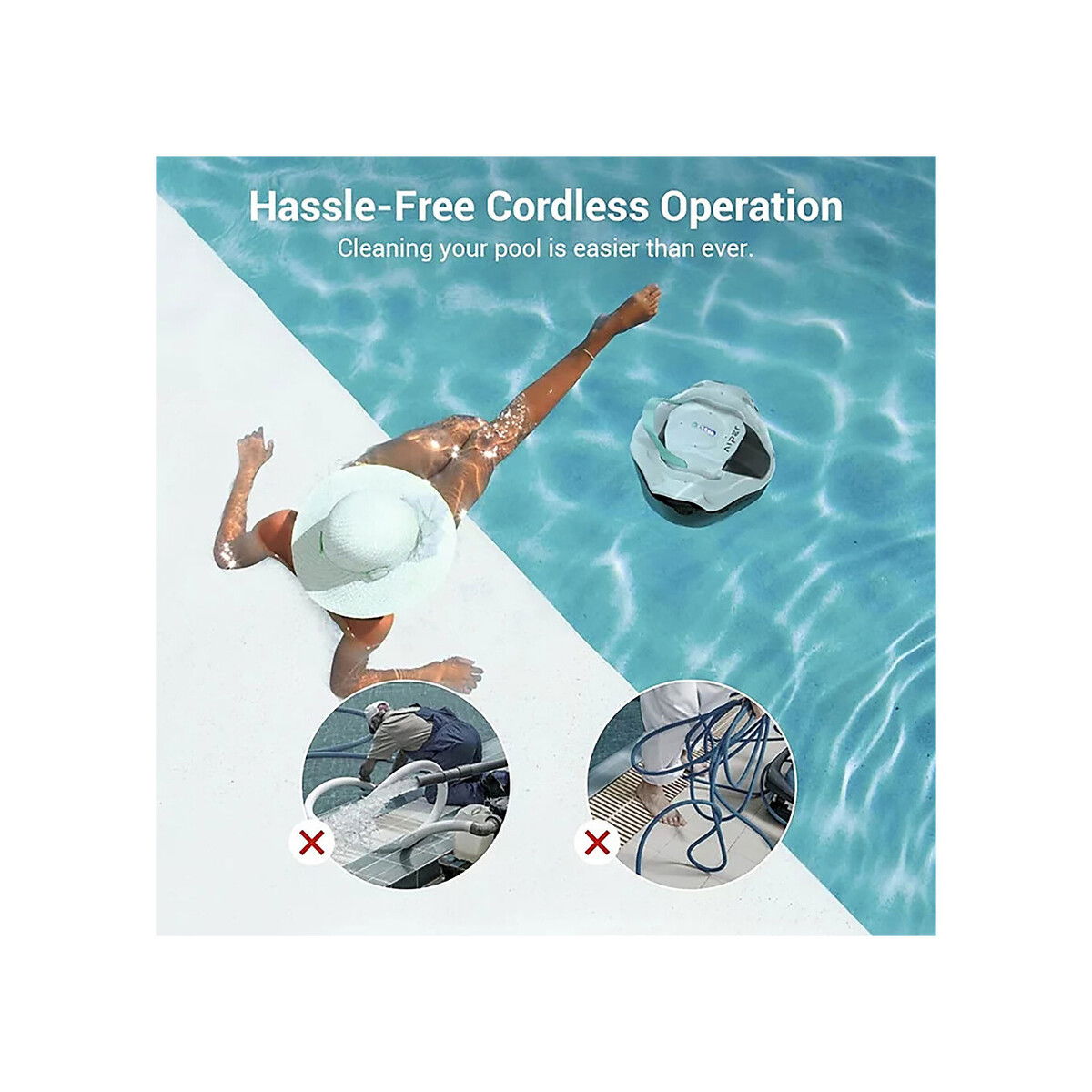 Aiper - SG800 Cordless Robotic Automatic Pool Cleaner