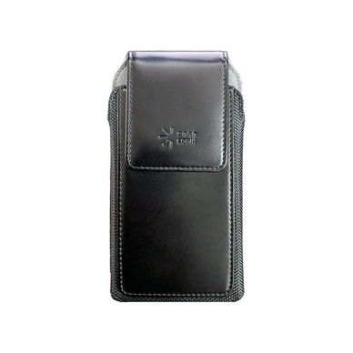Case Logic - XXL Vertical Leather Case, Belt Holster Swivel Clip - Black