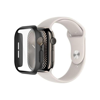 Belkin - TemperedCurve 2-in-1 Screen Protector for Apple Watch Series 10, 46mm - Black