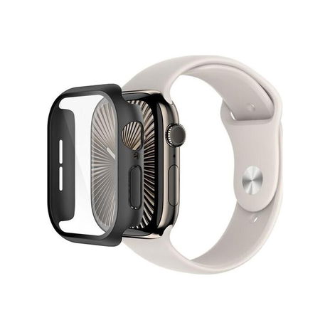 Belkin - TemperedCurve 2-in-1 Screen Protector for Apple Watch Series 10, 46mm - Black
