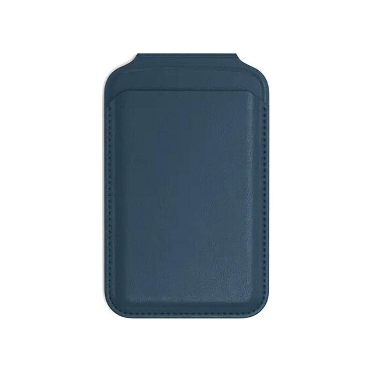 Satechi - Vegan Leather Magnetic Wallet Stand for iPhones - Dark Blue