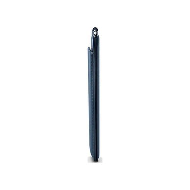Satechi - Vegan Leather Magnetic Wallet Stand for iPhones - Dark Blue