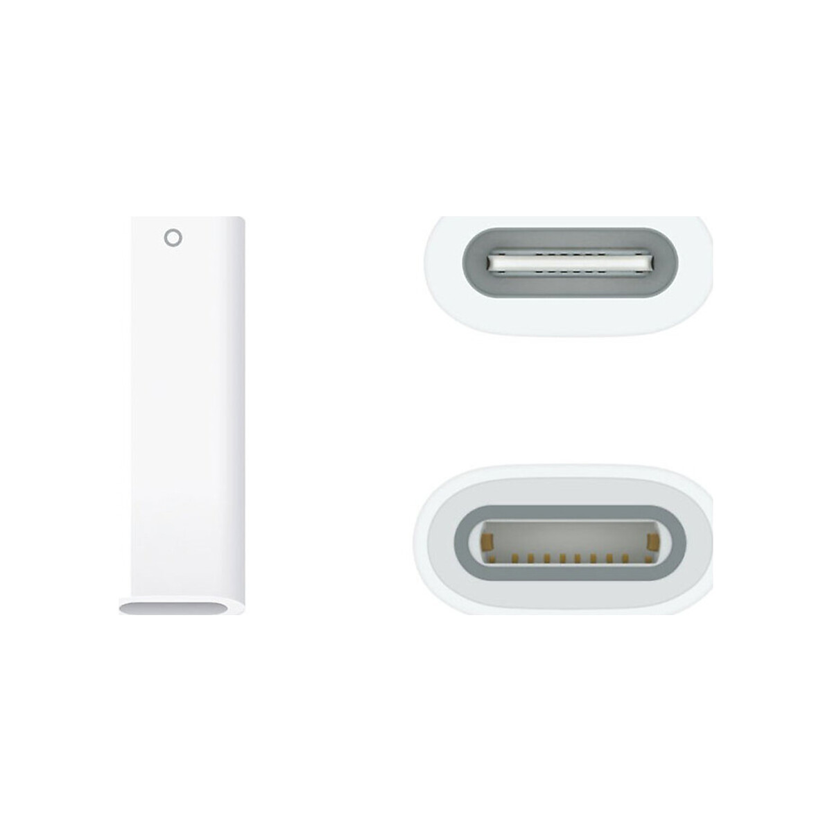 Apple - Pencil with USB-C to Pencil Adapter, White
