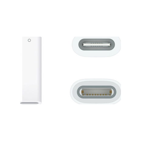 Apple - Pencil with USB-C to Pencil Adapter, White