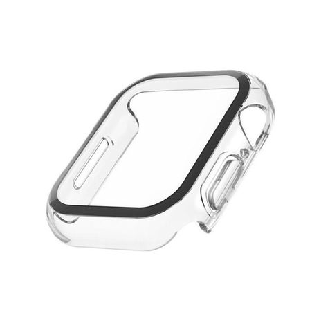 Belkin - ScreenForce TemperedCurve 2-in-1 Treated Screen Protector + Bumper for Apple Watch - Black
