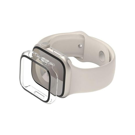 Belkin - ScreenForce TemperedCurve 2-in-1 Treated Screen Protector + Bumper for Apple Watch - Transparent