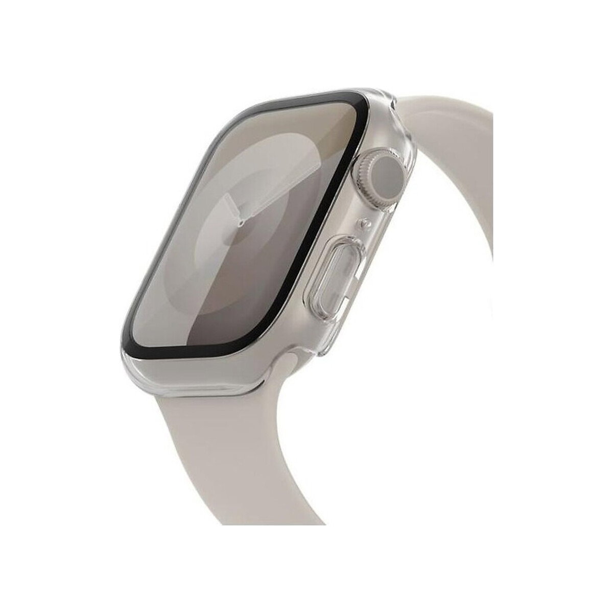 Belkin - ScreenForce TemperedCurve 2-in-1 Treated Screen Protector + Bumper for Apple Watch - Transparent