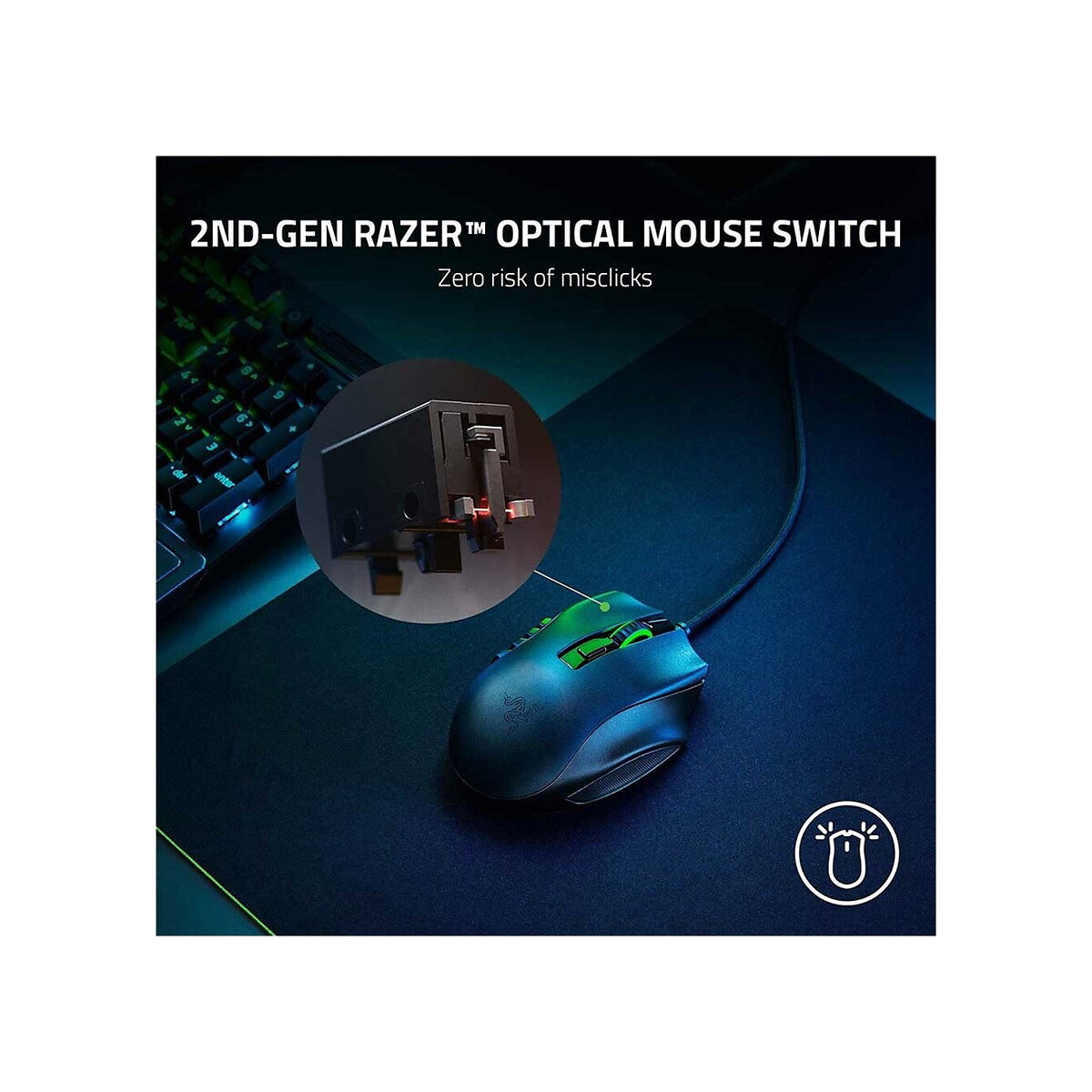Razer - Naga X Wired Gaming Mouse, Black