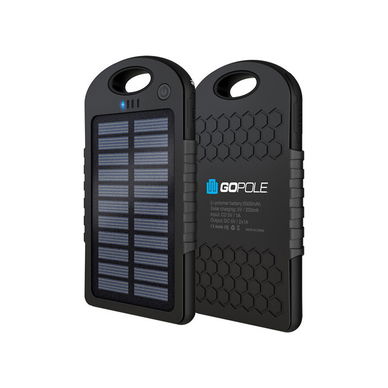 PowerBank, USB + Solar Charging, 500mAH