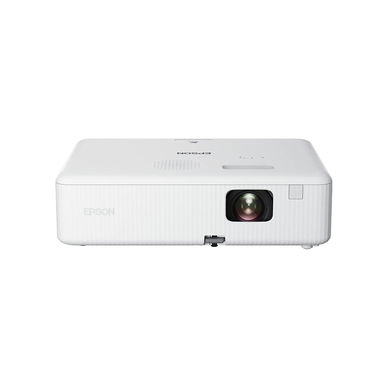 Epson - EpiqVision Flex CO-W01 Portable Projector, 3-Chip 3LCD, Built-in Speaker, 300-Inch Home Entertainment and Work - White