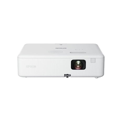 Epson - EpiqVision Flex CO-W01 Portable Projector, 3-Chip 3LCD, Built-in Speaker, 300-Inch Home Entertainment and Work - White