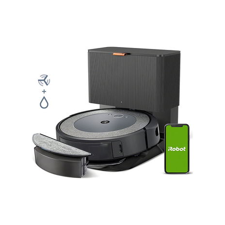 iRobot - Roomba Combo i5 + Self-Emptying Robot Vacuum and Mop