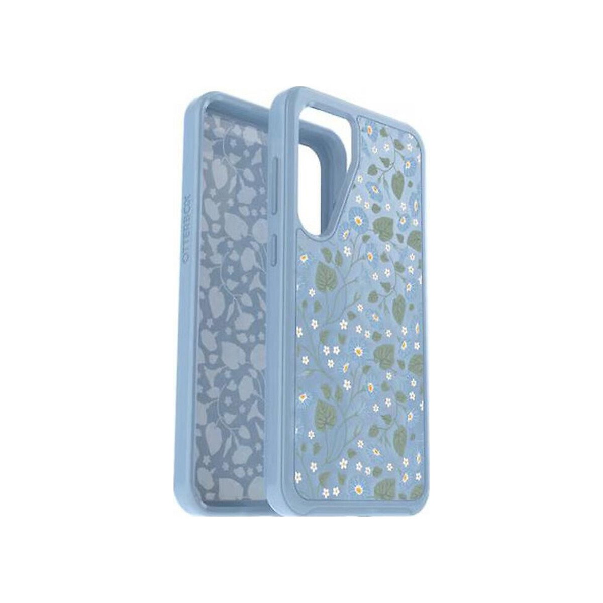 Otterbox - Symmetry Clear Case for Samsung Galaxy S24+ - Dawn Floral Blue