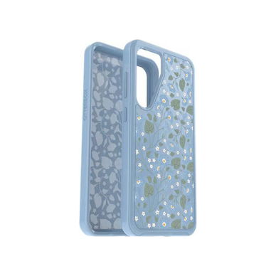 Otterbox - Symmetry Clear Case for Samsung Galaxy S24+ - Dawn Floral Blue