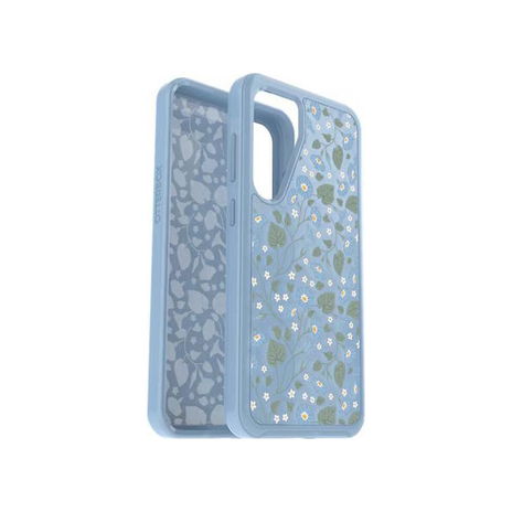 Otterbox - Symmetry Clear Case for Samsung Galaxy S24+ - Dawn Floral Blue