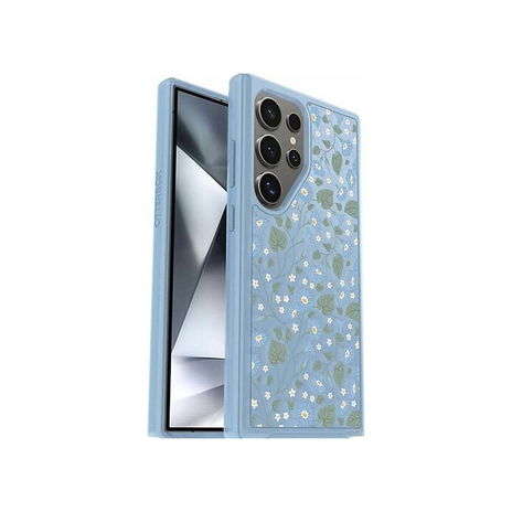 OtterBox - Symmetry Series Hard Shell for Samsung Galaxy S24 Ultra - Dawn Floral Blue