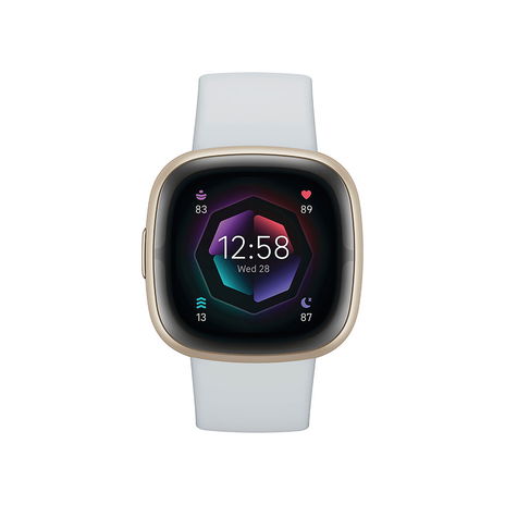 Fitbit - Sense 2 Advanced Health Smartwatch, Blue mist/Pale Gold