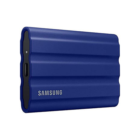 Samsung - 1TB T7 Shield Portable SSD, Blue