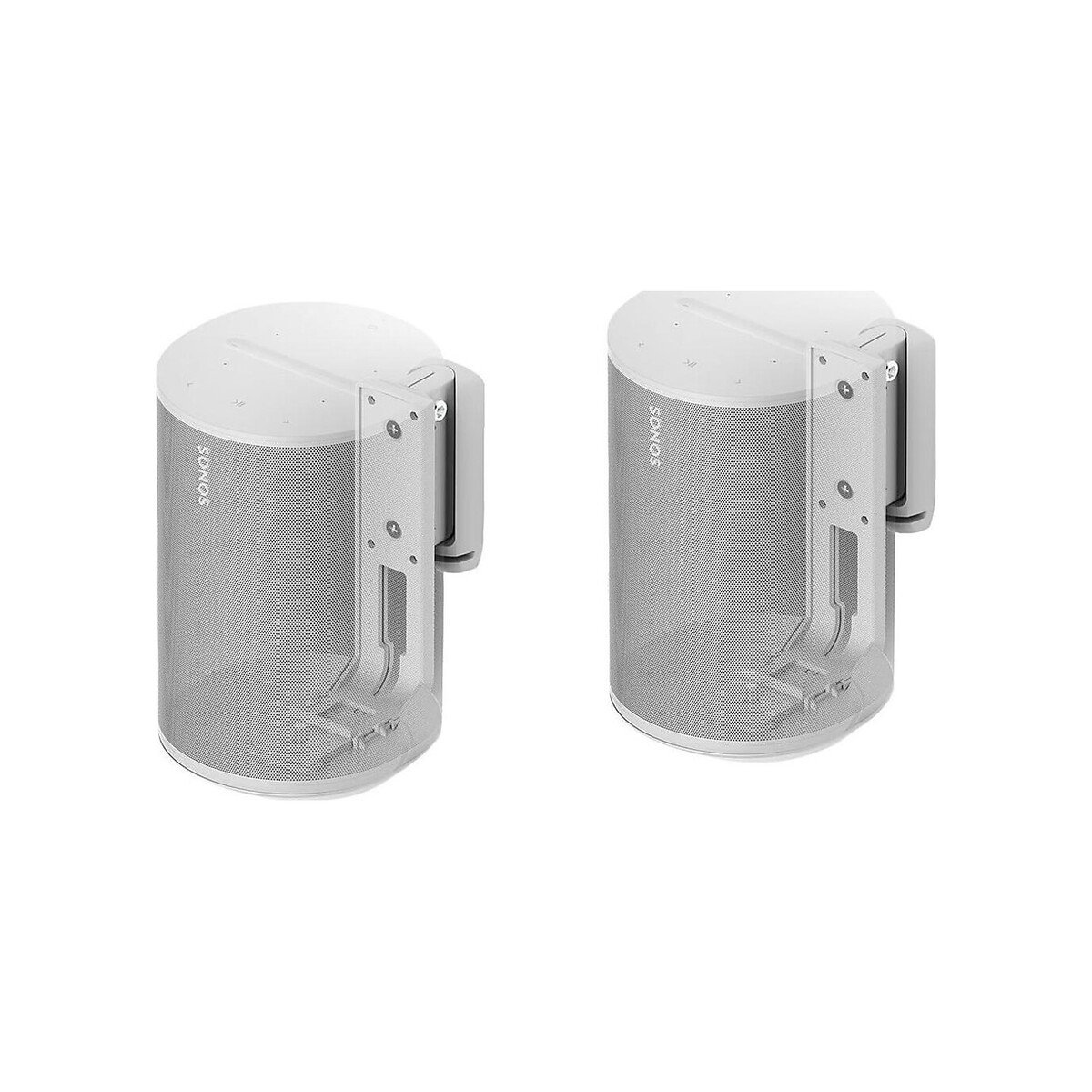 Flexson - FLXE100WM2 - Wall Mount with Corner Piece for Sonos Era 100, pair of 2