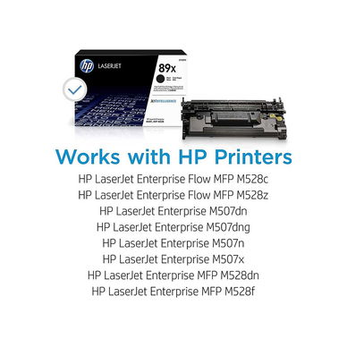 Hewlett-Packard - 89X Black High Yield LaserJet Toner Cartridge