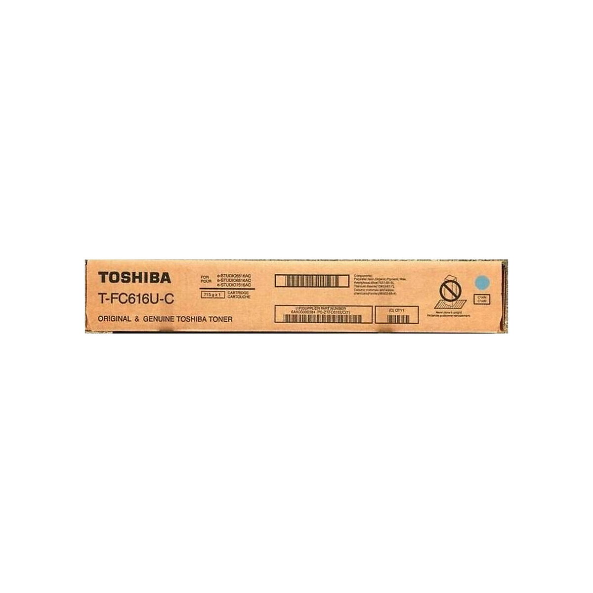 Toshiba - Original Laser Toner Cartridge TFC616UC - Cyan