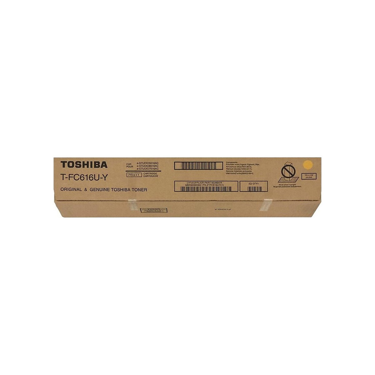 Toshiba - Original Laser Toner Cartridge TFC616UY -Yellow
