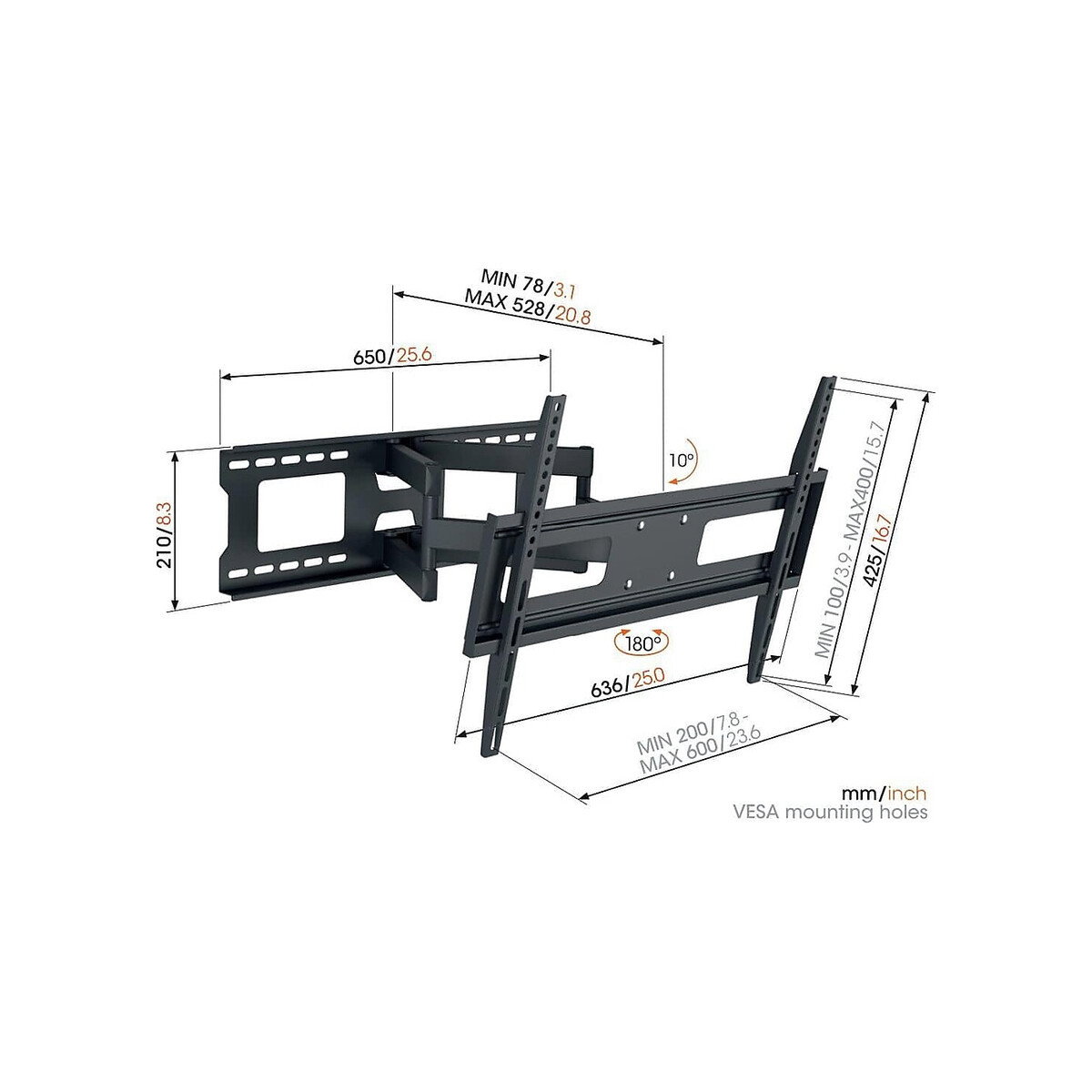 Vogels - MA4040 Wall Mount 40" to 77"