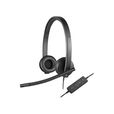 Logitech - H570e Wired USB Stereo Headset, Black Logitech - H570e Wired USB Stereo Headset, Black