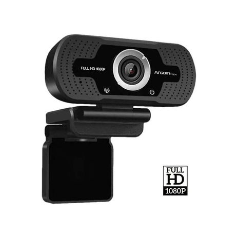 Argomtech - CAM40 Web Cam, 1080P, HD, w/Mic, Black