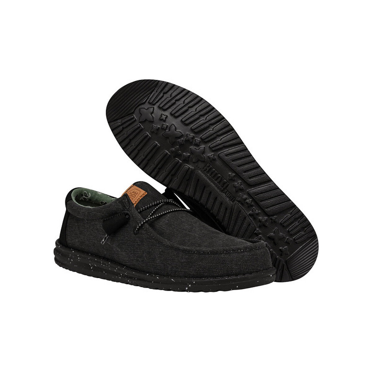 WALLY WASHED CANVAS BLK/BLK