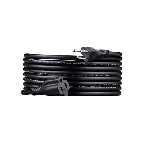 Amazon - Basics Extension Cord, 15 Ft, 3 Prong Outlet Extender, Indoor Extension Cord, 13 Amps, 125V - Black