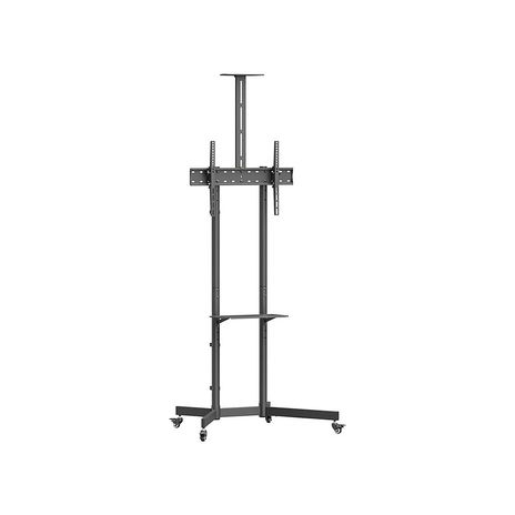 Argomtech - TV Cart 37” – 70” Mobile Stand with Shelves & Camera Holder