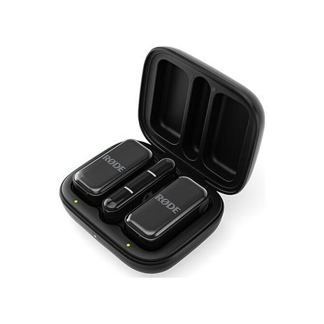 RODE - Wireless Micro 2-Person Ultracompact Wireless Microphone System with USB-C Connector 2.4 GHz - Black