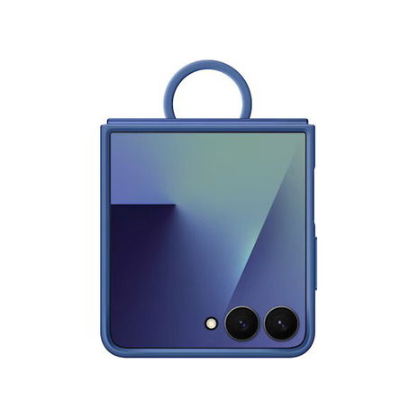 Samsung - Galaxy Z Flip7 Ring Silicon Case - Blue