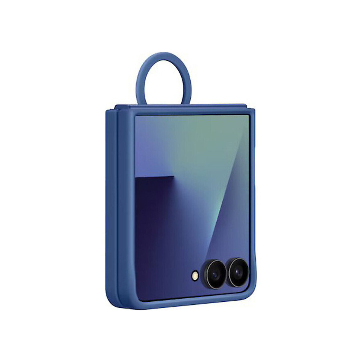 Samsung - Galaxy Z Flip7 Ring Silicon Case - Blue