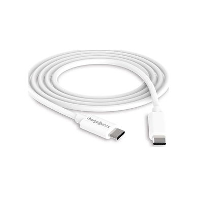 ChargeWorx - Power Delivery USB Type-C Male Cable 10' - White