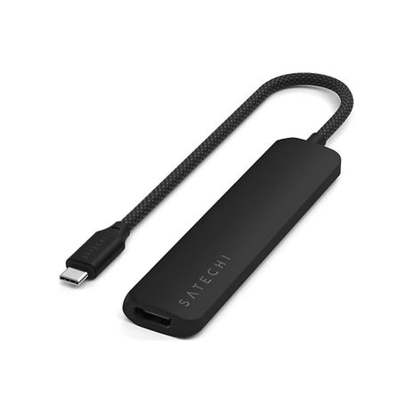 Satechi - 6-in-1 USB-C Slim Multiport Adapter - Black