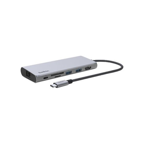 Belkin - USB-C 7-in-1 Multiport Adapter - Silver