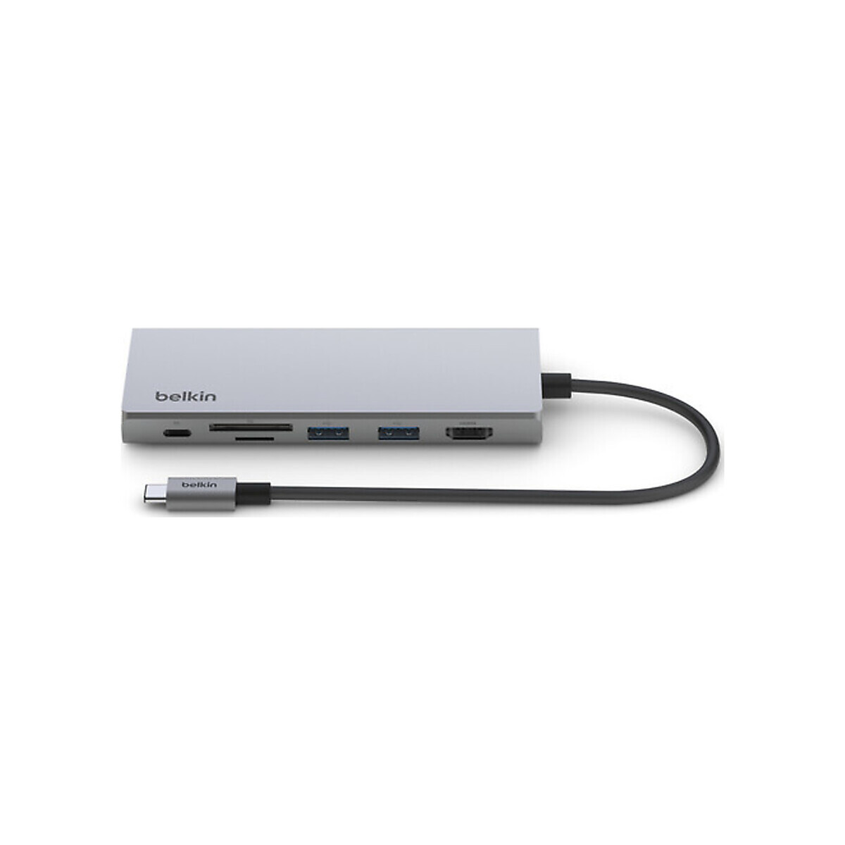 Belkin - USB-C 7-in-1 Multiport Adapter - Silver