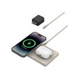 Belkin - BoostCharge Pro 2-in-1 Wireless Charging Pad with Official MagSafe Charging 15W Belkin - BoostCharge Pro 2-in-1 Wireless Charging Pad with Official MagSafe Charging 15W