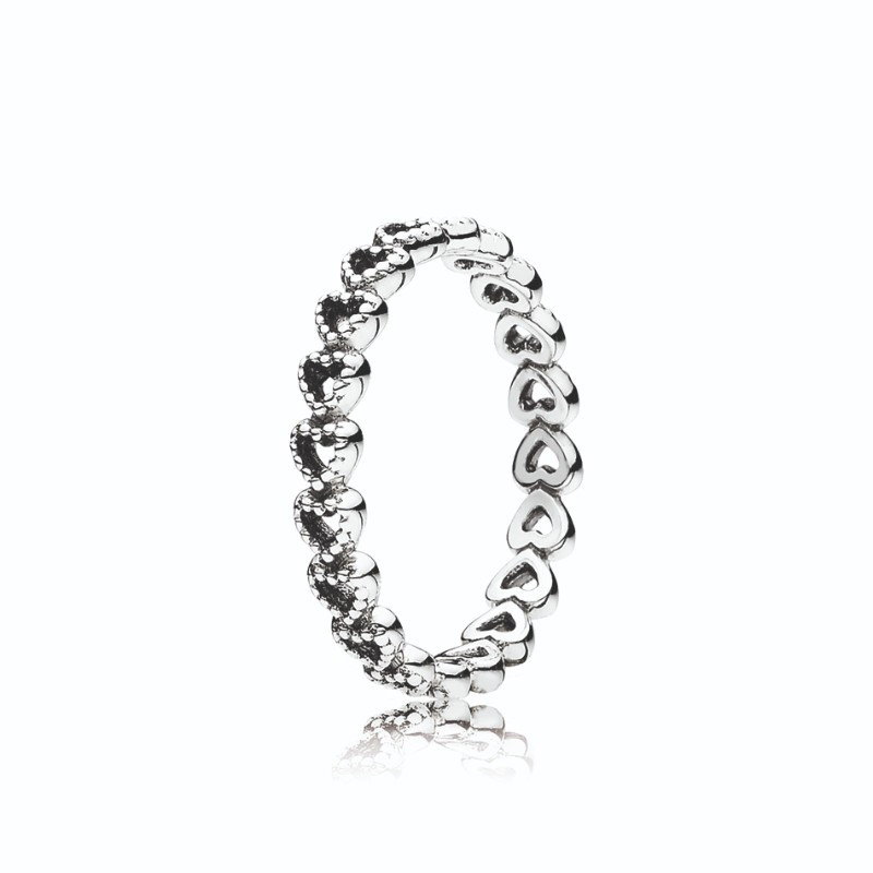 Band Of Hearts Ring Sterling Silver