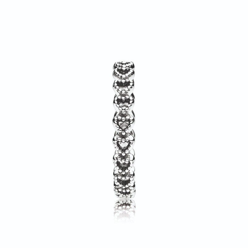 Band Of Hearts Ring Sterling Silver