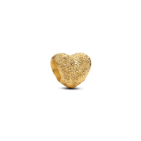 Textured Heart 14K Gold-Plated Mini