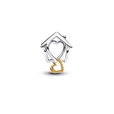 Home Silver And 14K Gold-Plated Charm Home Silver And 14K Gold-Plated Charm