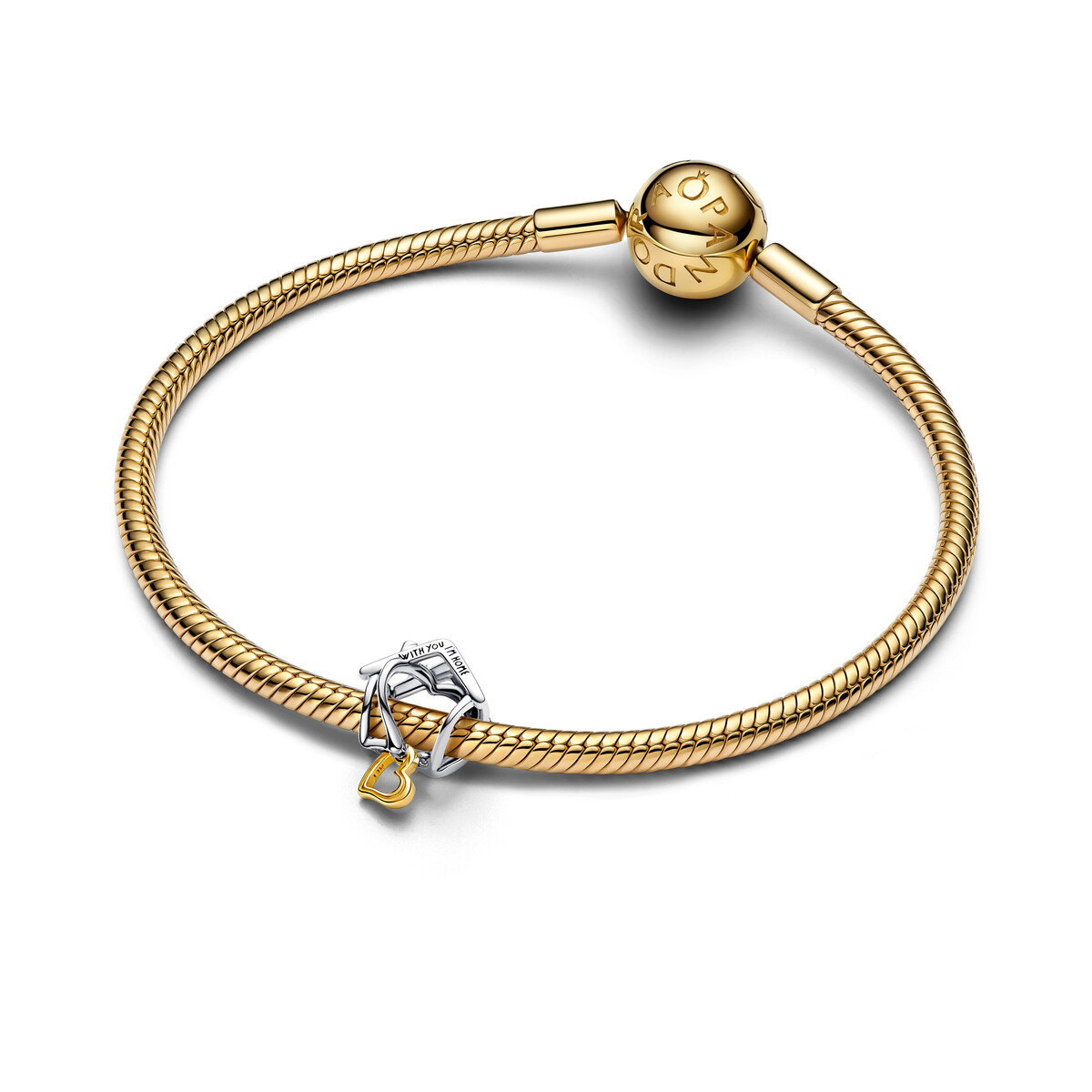 Home Silver And 14K Gold-Plated Charm
