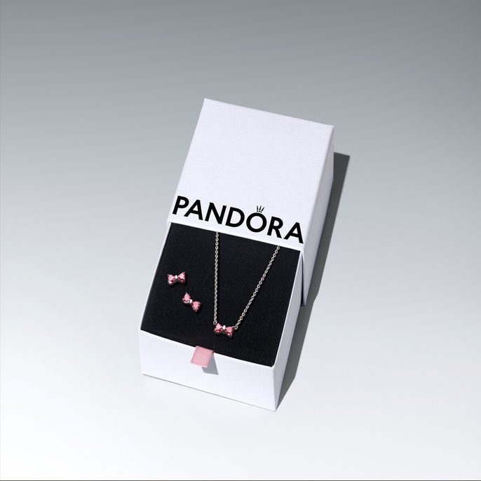 Sparkling Pink Bow Jewelry Gift Set Sparkling Pink Bow Jewelry Gift Set