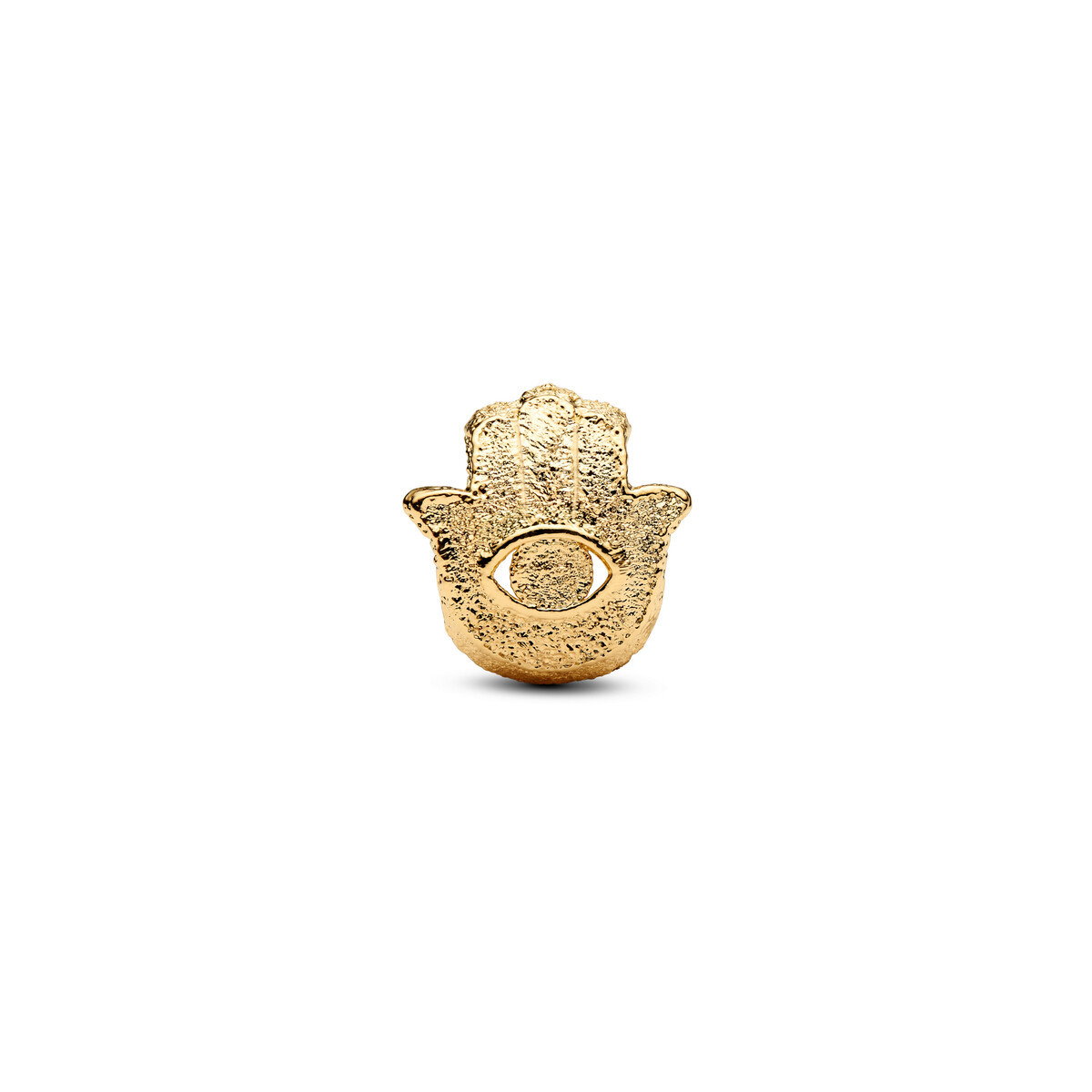Textured Hamsa Hand 14K Gold-Plated Mi
