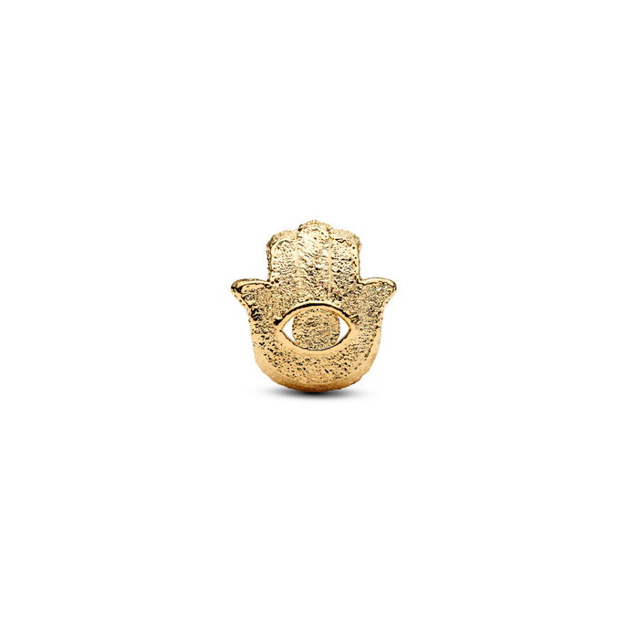 Textured Hamsa Hand 14K Gold-Plated Mi