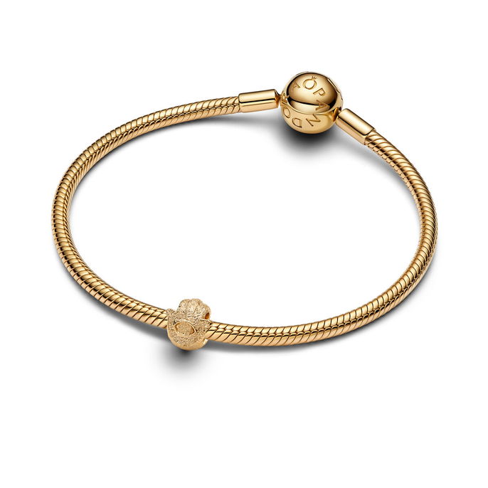 Textured Hamsa Hand 14K Gold-Plated Mi